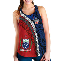 F.A.S.T Samoa Women Racerback Tank Polynesian LT13 Blue - Polynesian Pride