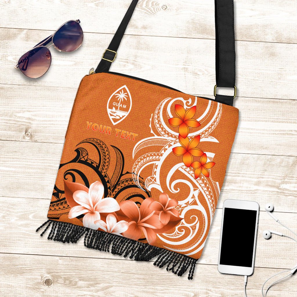 Custom Guam Personalised Boho Handbag - Guamanian Spirit One Style One Size Orange - Polynesian Pride