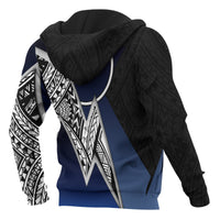 Yap Micronesian Zip up Hoodie White Lighting Piece - Polynesian Pride