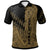 Chuuk Custom Polo Shirt Gold Color Symmetry Style Unisex Black - Polynesian Pride