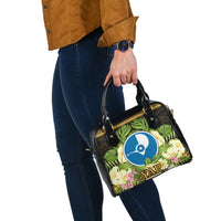 Yap Shoulder Handbag - Polynesian Gold Patterns Collection - Polynesian Pride