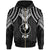 Yap Zip up Hoodie Polynesian Armor Style Black Unisex Black - Polynesian Pride