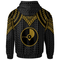 Yap Zip up Hoodie Polynesian Armor Style Gold - Polynesian Pride