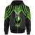 Yap Zip up Hoodie Polynesian Armor Style Green Unisex Green - Polynesian Pride