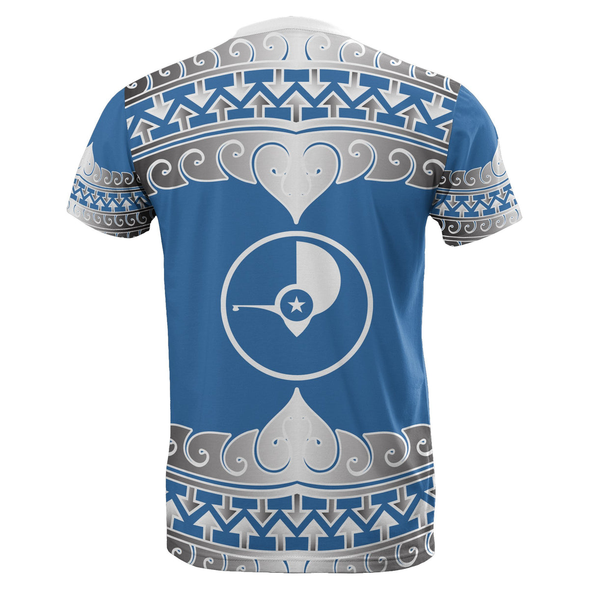 Yap All Over T Shirt Yap Wave Style - Polynesian Pride