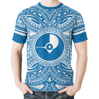 Yap T Shirt Yap Coat of Arms Polynesian Flag Color - Polynesian Pride