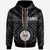 Tahiti Zip up Hoodie Tahiti Seal In Polynesian Tattoo Style (Black) Unisex Black - Polynesian Pride