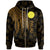 Palau Polynesian Zip up Hoodie Polynesian Wings (Golden) Unisex Golden - Polynesian Pride
