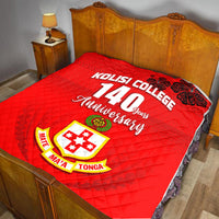 Kolisi Tonga College Atele Premium Quilt 140 Years Anniversary Tongan Ngatu Ver.01 LT13 - Polynesian Pride