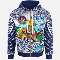 Hawaii Custom Hoodie Waianae High School Tribal Tiki Shark Riders Polynesian Pride Hoodie LT10 - Polynesian Pride
