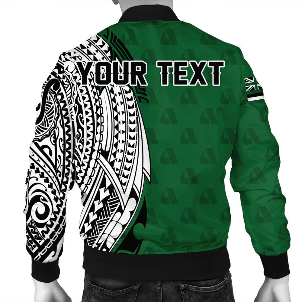 (Personalized) Hawaii Bomber Jacket - Aiea High Tribal Kakau Bomber Jacket AH - Polynesian Pride