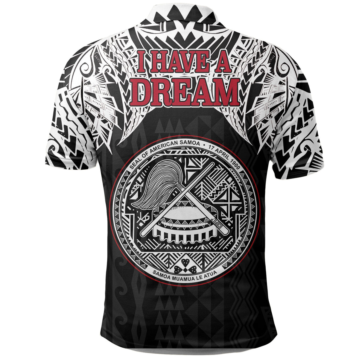 American Samoa Polo Shirt Martin Luther King Jr. - Polynesian Pride