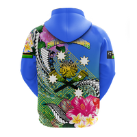 Custom South Sea Islanders Kanakas Hibiscus Polynesia Hoodie LT2 - Polynesian Pride