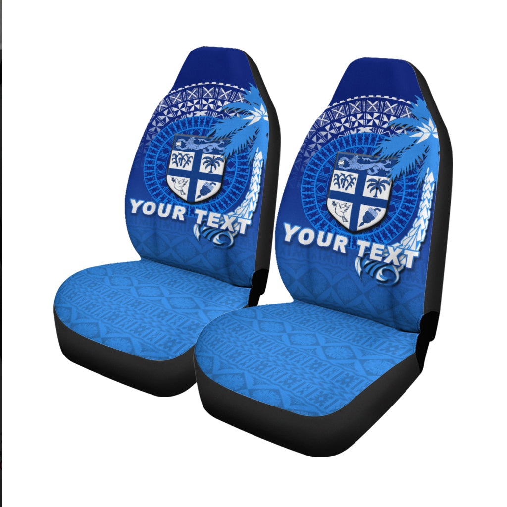 (Custom Personalised) Fiji Tapa Tribal Coconut Tree Car Seat Covers - LT12 - Polynesian Pride