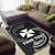 Wallis And Futuna Polynesian Custom Personalised Area Rug - White Tribal Wave - Polynesian Pride