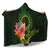 Cook Islands Polynesian Custom Personalised Hooded Blanket - Floral With Seal Flag Color - Polynesian Pride
