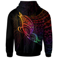 Fiji Hoodie Butterfly Polynesian Style - Polynesian Pride