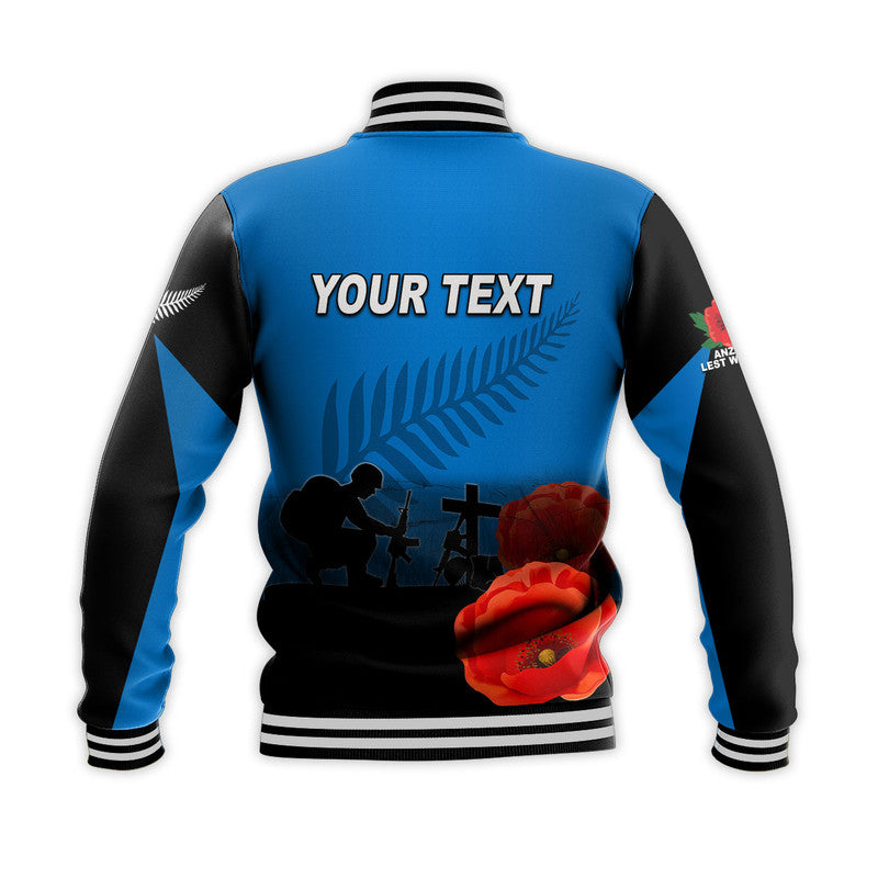 (Custom Personalised) Anzac Day- New Zealand Remembers Baseball Jacket LT6 - Polynesian Pride