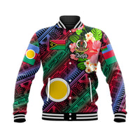 (Custom Personalised) Vanuatu Shefa Baseball Jacket Independence Be Proud LT8 Unisex Blue - Polynesian Pride