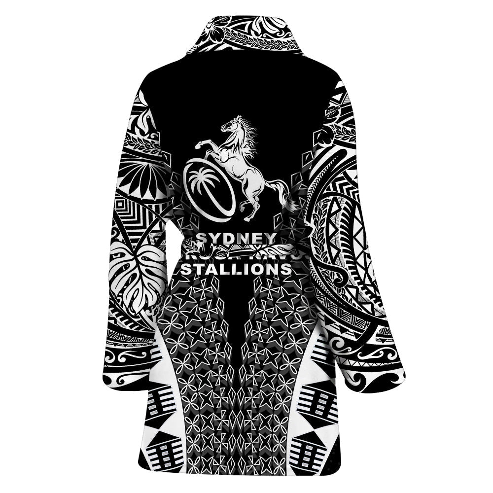 Fiji Rugby Bathrobe Sydney Nadroga Navosa Stallions Tapa Vibes LT8 - Polynesian Pride