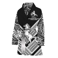Fiji Rugby Bathrobe Sydney Nadroga Navosa Stallions Creative Style - Black LT8 One Size Black - Polynesian Pride