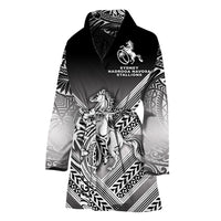 Fiji Rugby Bathrobe Sydney Nadroga Navosa Stallions Creative Style - Gradient Black LT8 One Size Black - Polynesian Pride