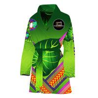 Fiji Vuci Rugby Club Bathrobe Creative Style - Green LT8 One Size Green - Polynesian Pride