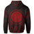 Marshall Islands Hoodie Marshall Islands Seal Red Tribal Patterns - Polynesian Pride