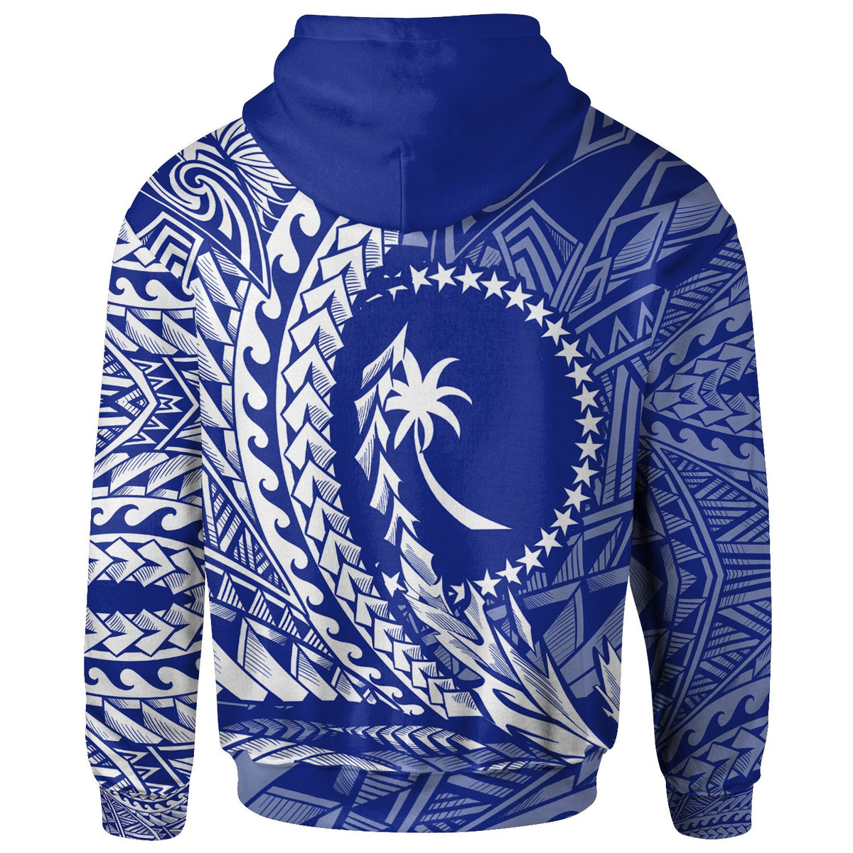 Chuuk State Hoodie Wings Style Flag Color - Polynesian Pride