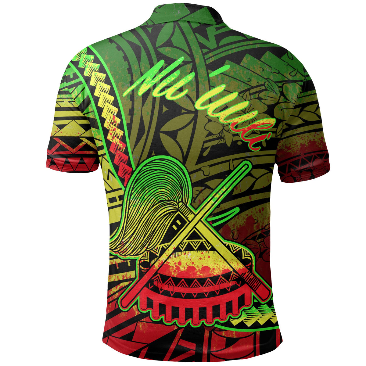American Samoa Polo Shirt Nuuuli Polynesian Reggae Patterns - Polynesian Pride