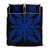 Hawaiian Royal Pattern Quilt Bed Set - Black And Blue - G1 Style - AH Blue - Polynesian Pride