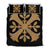Hawaiian Royal Pattern Quilt Bed Set - Black And Gold - F3 Style - AH Gold - Polynesian Pride
