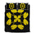 Hawaiian Royal Pattern Quilt Bed Set - Black And Yellow - D3 Style Yellow - Polynesian Pride
