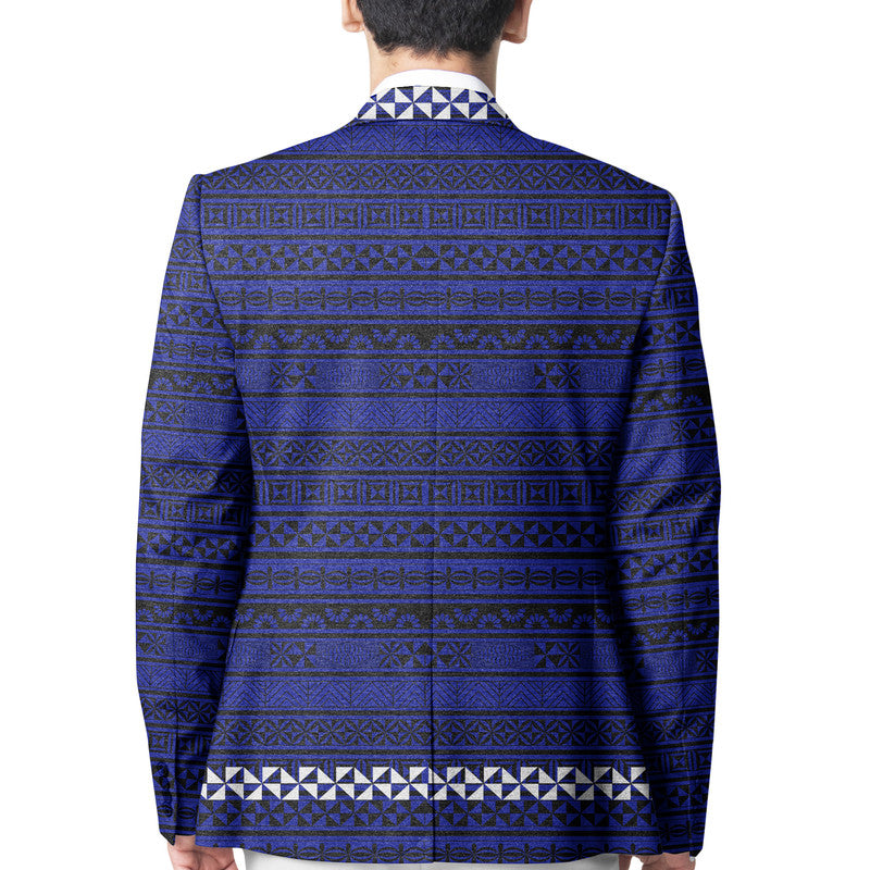Tonga Tapunisiliva College Blazer Simple Style - Blue LT8 - Polynesian Pride