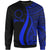 Cook Islands Custom Personalised Sweatshirt - Blue Polynesian Tentacle Tribal Pattern Unisex Blue - Polynesian Pride