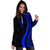 Fiji Women's Hoodie Dress - Blue Polynesian Tentacle Tribal Pattern - Polynesian Pride