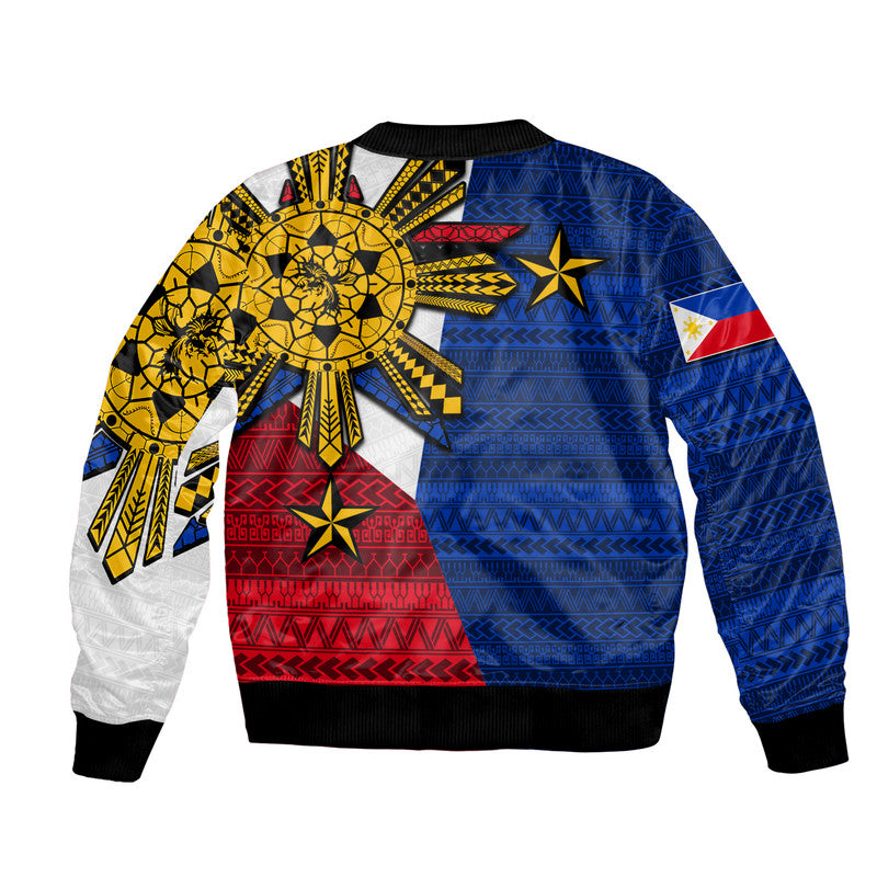 Filipino Bomber Jacket Tribal Flag Style LT6 - Polynesian Pride