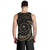 Chuuk Polynesian Custom Personalised Men's Tank Top - Gold Tribal Wave - Polynesian Pride