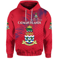 Cayman Islands Hoodie Coat of Arms Independence Anniversary Simple Style Red LT8 Unisex Red - Polynesian Pride