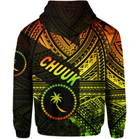 FSM Chuuk Zip Hoodie Original Style Reggae LT8 - Polynesian Pride
