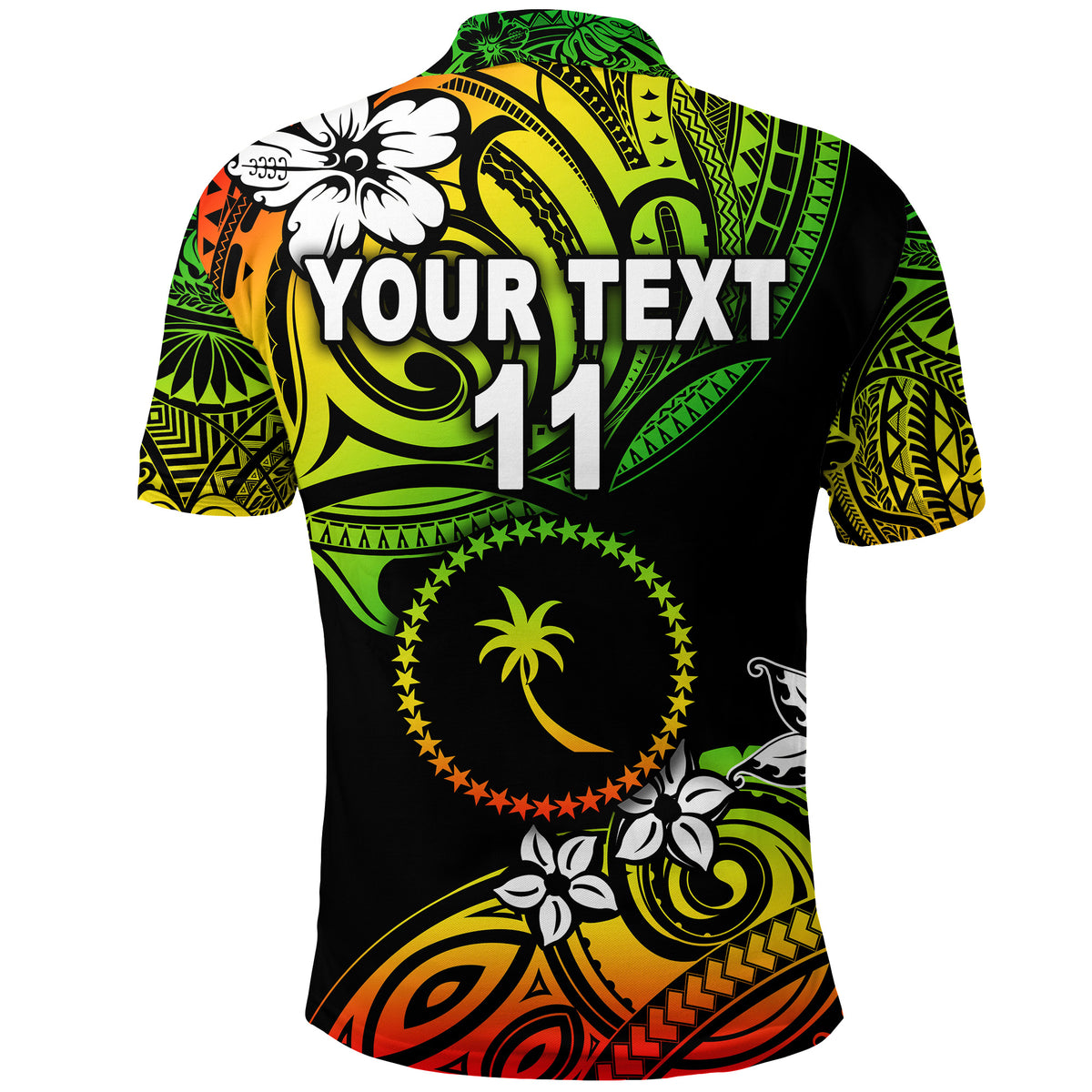 Custom FSM Chuuk Polo Shirt Unique Vibes Reggae LT8 - Polynesian Pride