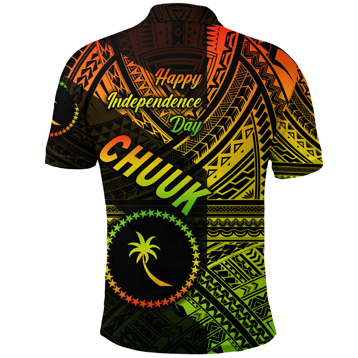 FSM Chuuk Polo Shirt Happy Independence Day Original Vibes Reggae LT8 - Polynesian Pride
