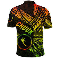 FSM Chuuk Polo Shirt Original Style Reggae LT8 - Polynesian Pride