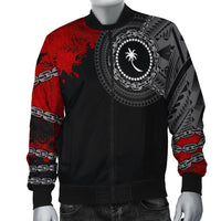 Chuuk Polynesian Men's Bomber Jacket - Polynesian Chain Style - Polynesian Pride