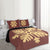 Hawaiian Royal Pattern Quilt Bed Set - Coral - H2 Style - AH - Polynesian Pride