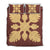 Hawaiian Royal Pattern Quilt Bed Set - Coral - B1 Style - AH Coral - Polynesian Pride