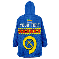 (Custom Personalised) Tafea Province Vanuatu Pig Tusk Polynesian Flag Style Wearable Blanket Hoodie LT14 - Polynesian Pride