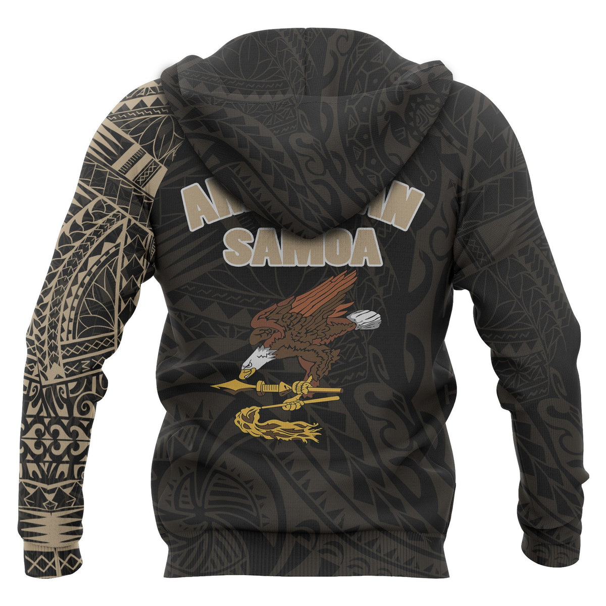 American Samoa Hoodie American Samoa Seal Polynesian Tattoo - Polynesian Pride