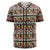 Hawaii Hibiscus Ethnic Mix Tropical Flower Baseball Jersey Black - Polynesian Pride