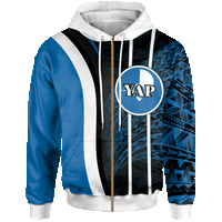 Yap Zip Hoodie Special Unisex Blue - Polynesian Pride